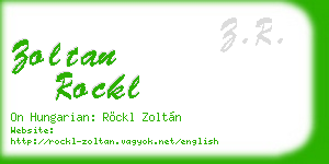 zoltan rockl business card