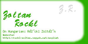 zoltan rockl business card